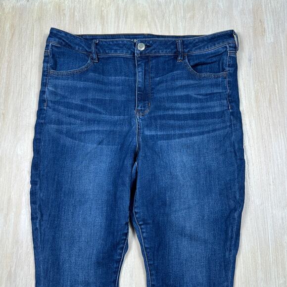 American Eagle Hi-Rise Jegging Next Level Stretch Casual Skinny Jeans 20 SHORT - Picture 2 of 15